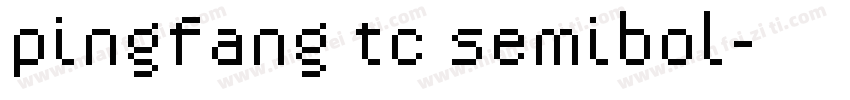 pingfang tc semibol字体转换